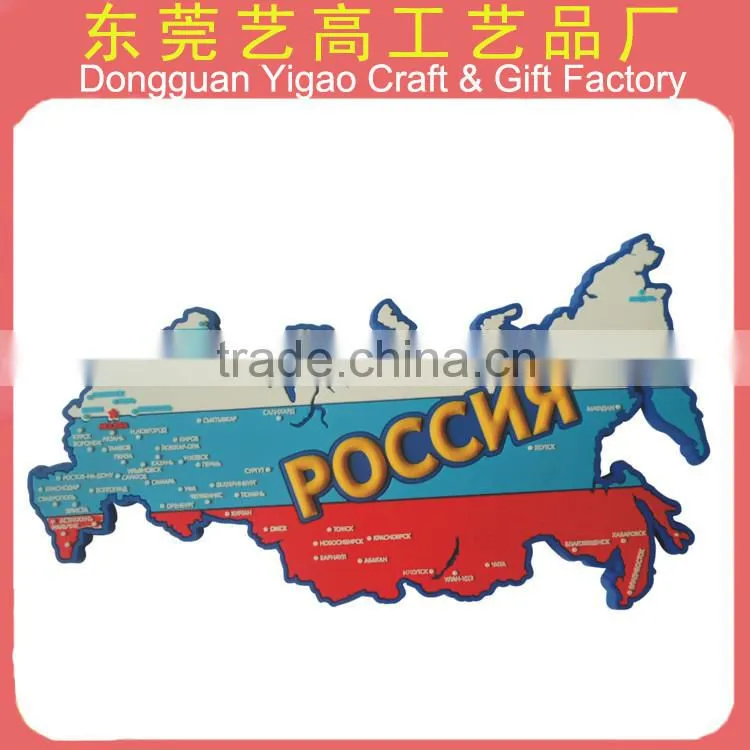 3D embossed PVC souvenir fridge sticker for business gifts