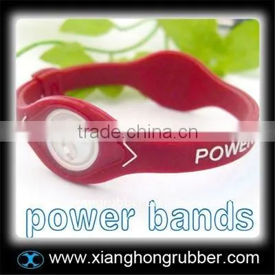 Custom embossed logo silicone bracelet