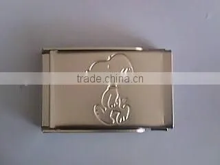 Fashion metal designer gold plate belt buckles