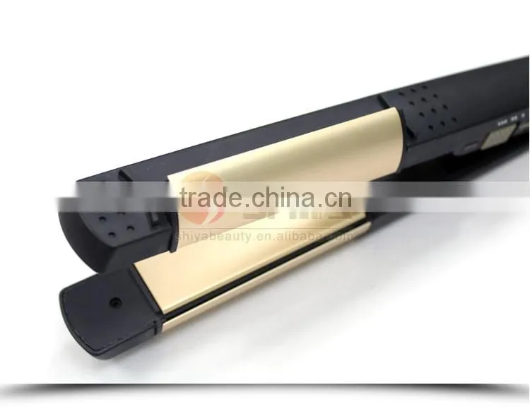 Buy multi-function titanium flat iron newest design 2 in 1 hair straightener/curling iron in china market SY-862