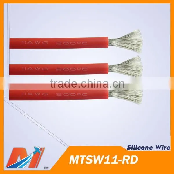 Maytech Red 11AWG Silicone Power Wire EU ROHS and REACH Directive standards Approved