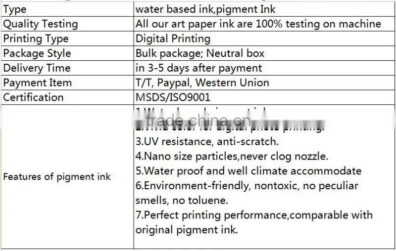 Live color Pigment Ink for HP F4200 printers