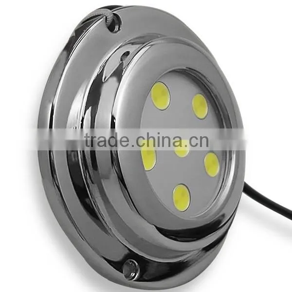 6W underwater surface mount yacht boat marine light