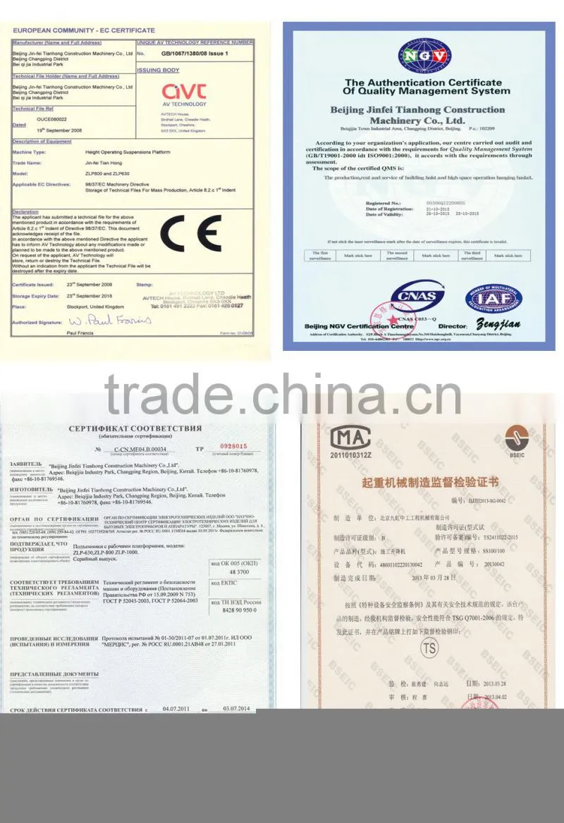 China Manufacturer SS100/100 Material Elevator/Material Hoist/Material Lifter For Lifting Materials