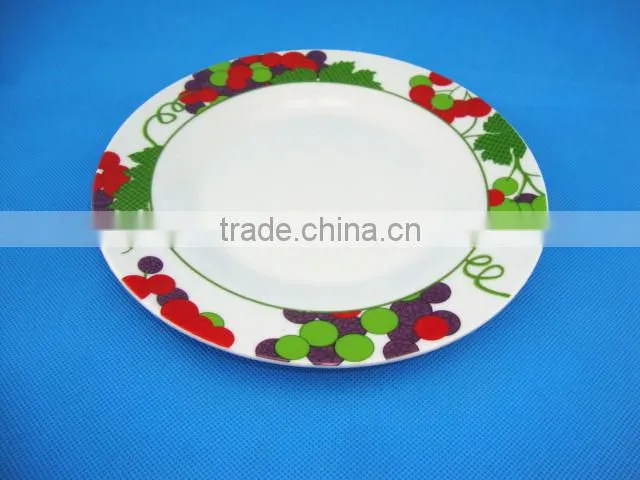 Wholesale cheap bulk food porcelain plate,ceramic hotel used salad / dessert / soup / dinner plates,restaurant plate
