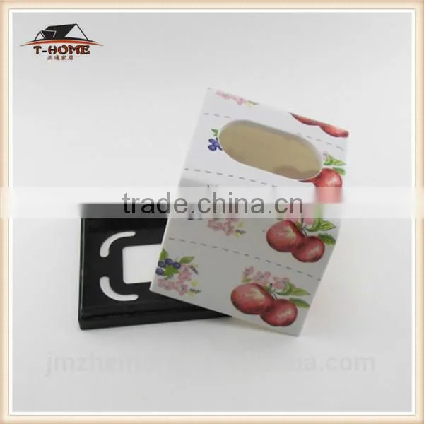 overflow preferential leather tissue box