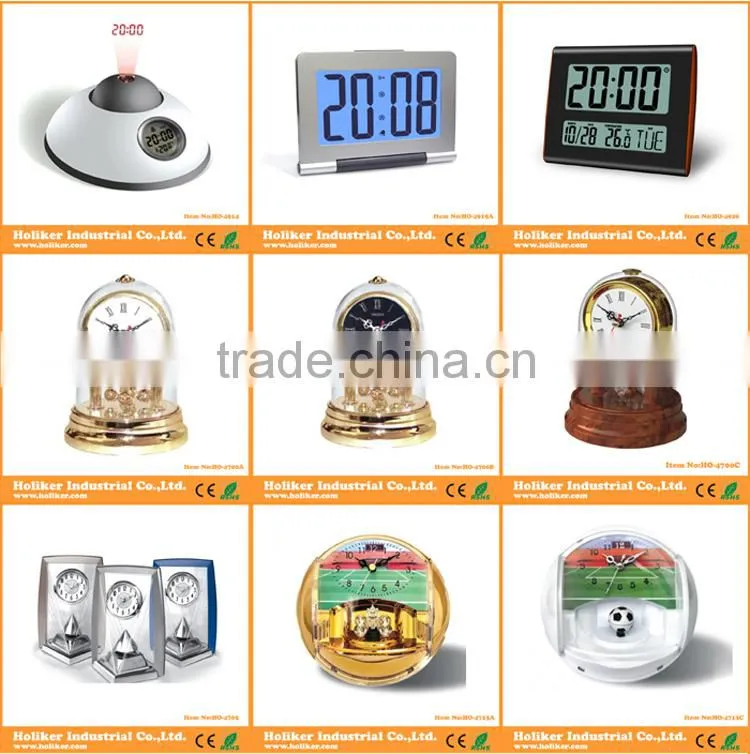 multifunction desktop digital pen holder clock