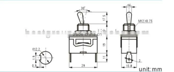 small toggle switch KN3(C)-101P