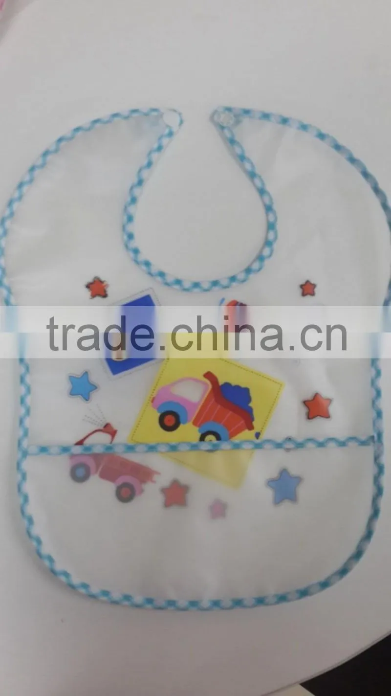 Baby bib plastic,pass FDA