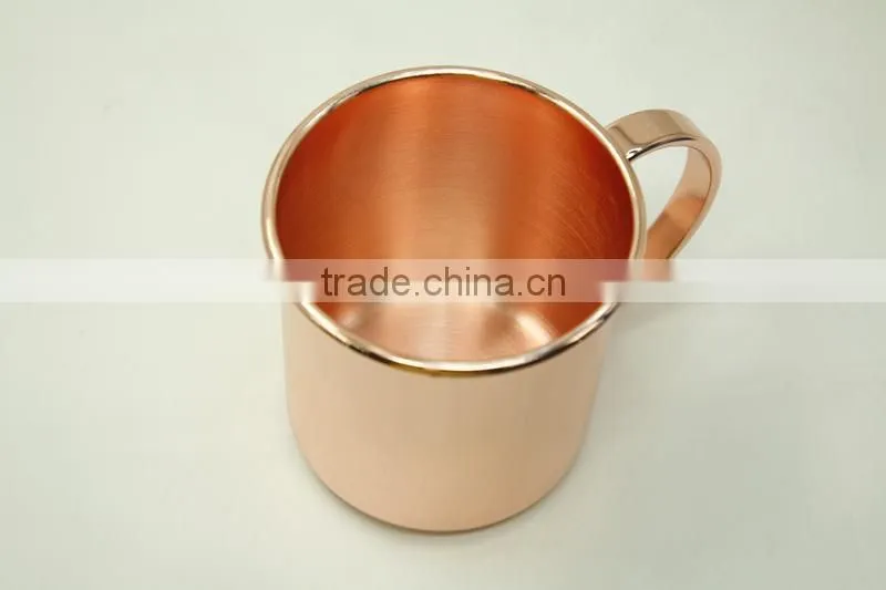 Hot sale pure coper manufacturer moscow mule copper solid mug