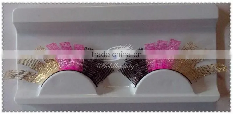 Lace golden color eyelashes wholesale