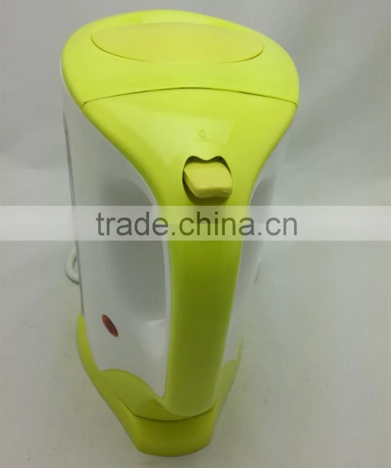 electrical Household 1.7L Cordless plastic electric kettle