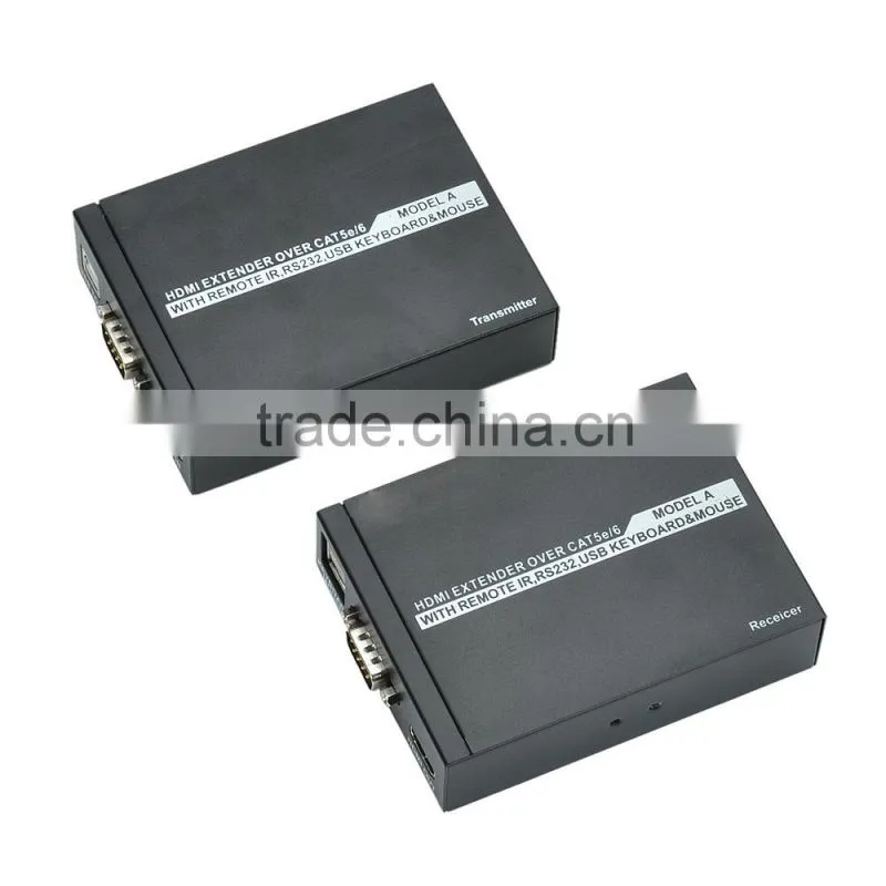 CHEERLINK A HDMI KVM Extender / Transmitter & Receiver Set include one transmitter and one receiver- Black