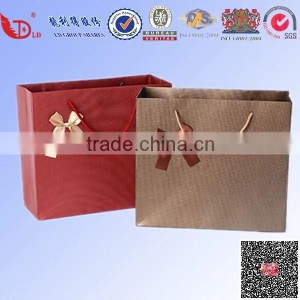 high quality greaseproof brown kraft paper bag for food
