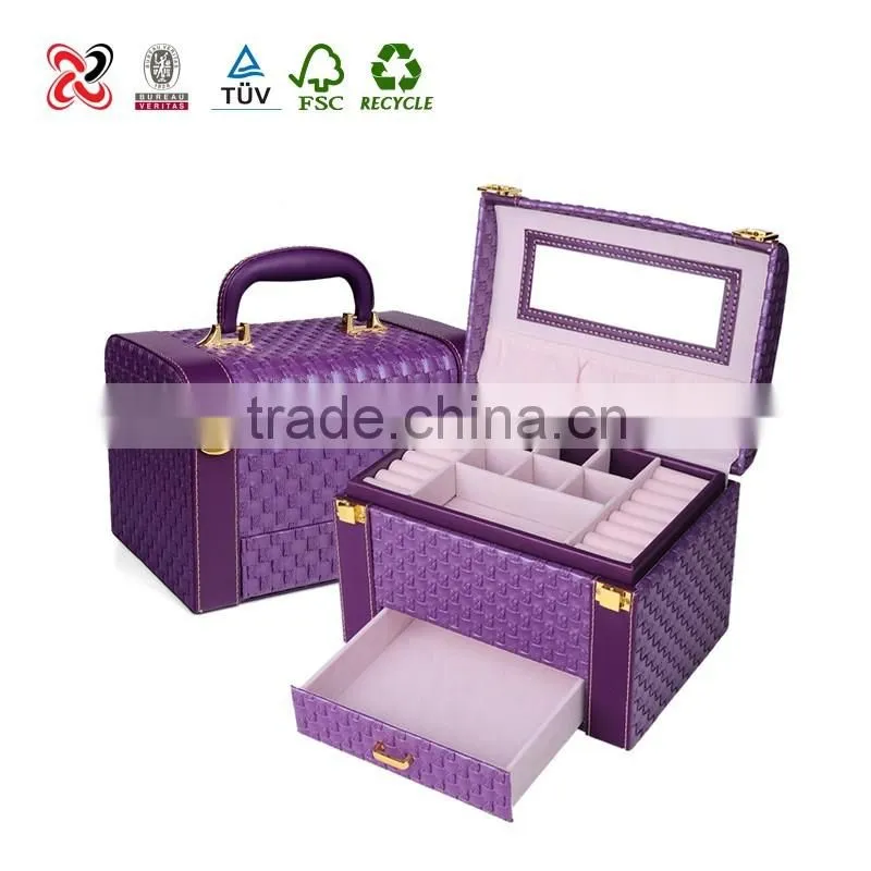 Wholesale Custom Logo luxury leather jewelry box
