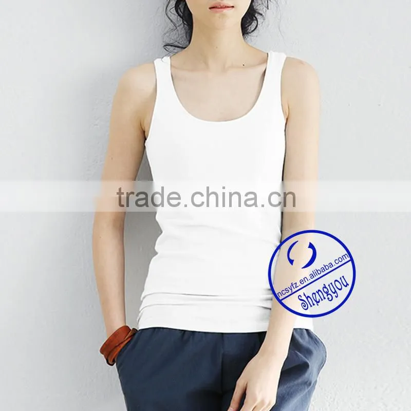custom 100 cotton tank top women wholesale china
