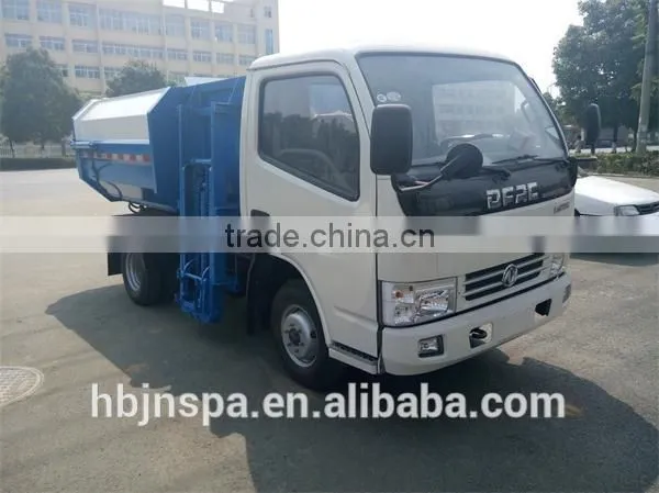 good quality 5CBM self-loading garbage dump truck