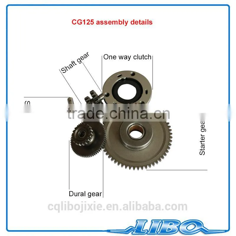 motorcycle engine parts CG125 clutch gear assy