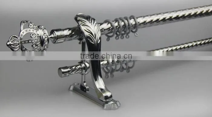 28mm single twist iron curtain rod
