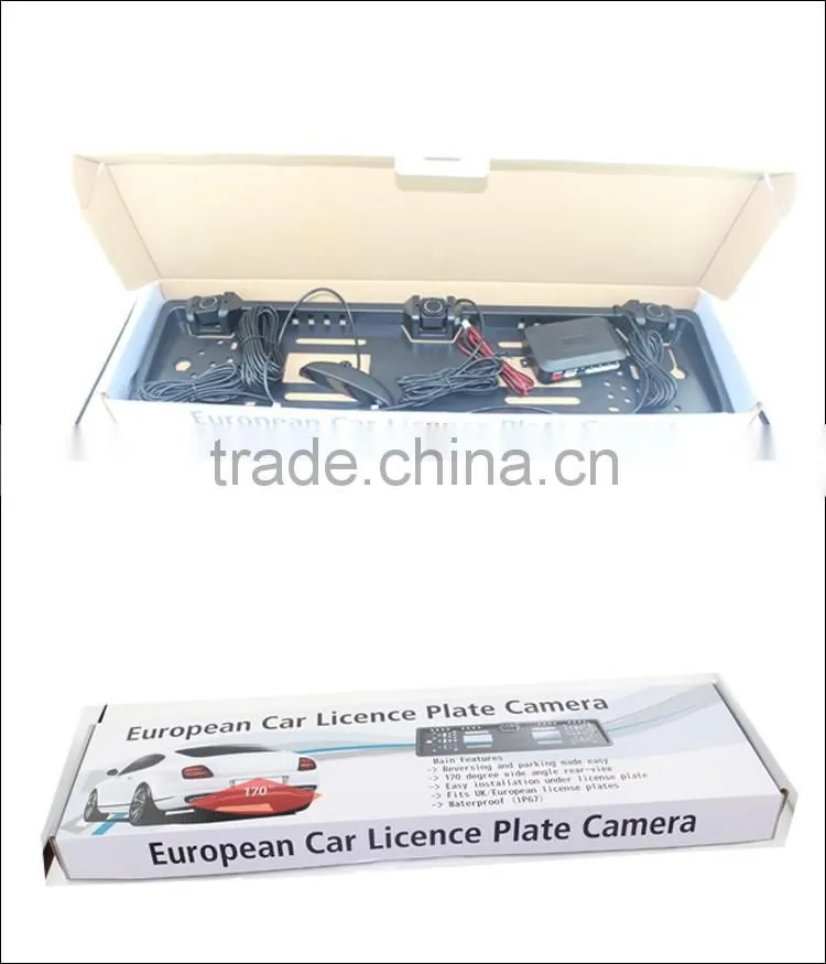 The European license plate frame with parking sensors,car parking sensor led display indicator
