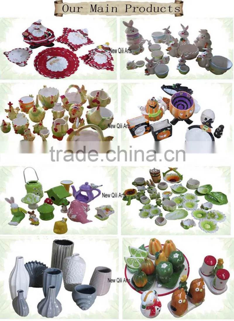Easter rabbit ceramic toothpick holder