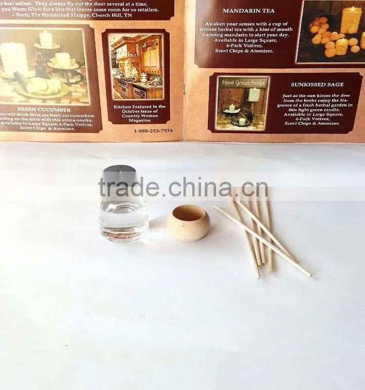 25 ML Glass Bottle Perfume Reed Diffuser With Delicate Rattan Sticks