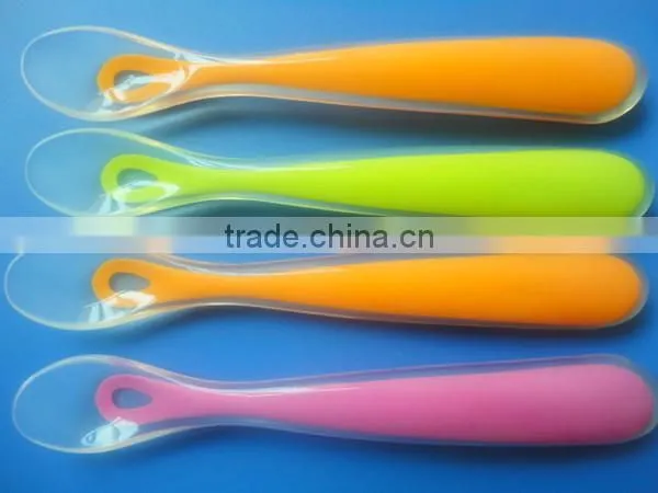 Food Grade Flexible silicone baby spoon