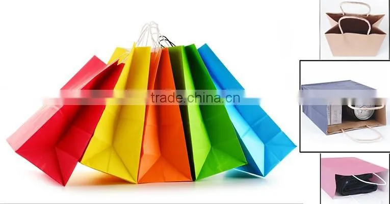 personalized oem production paper shopping bag with your own logo