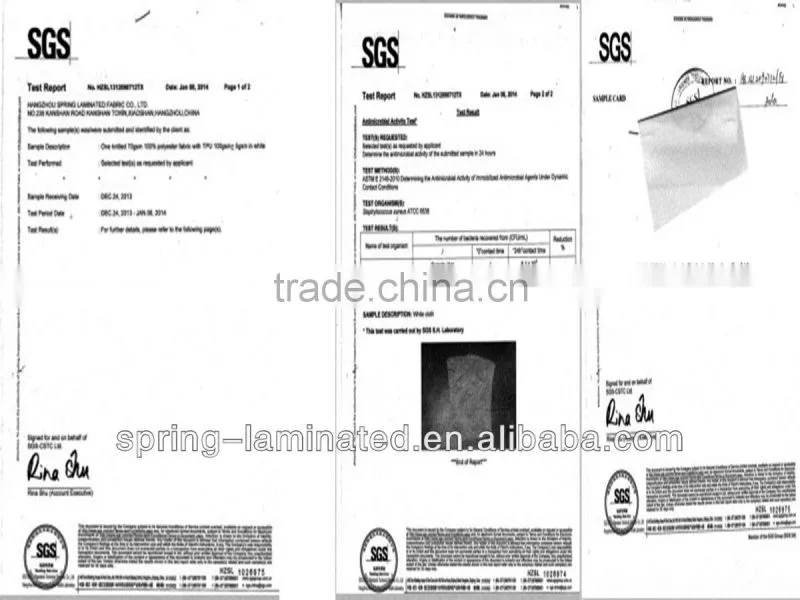 Terry cloth laminated cloth for making Mattress Protector