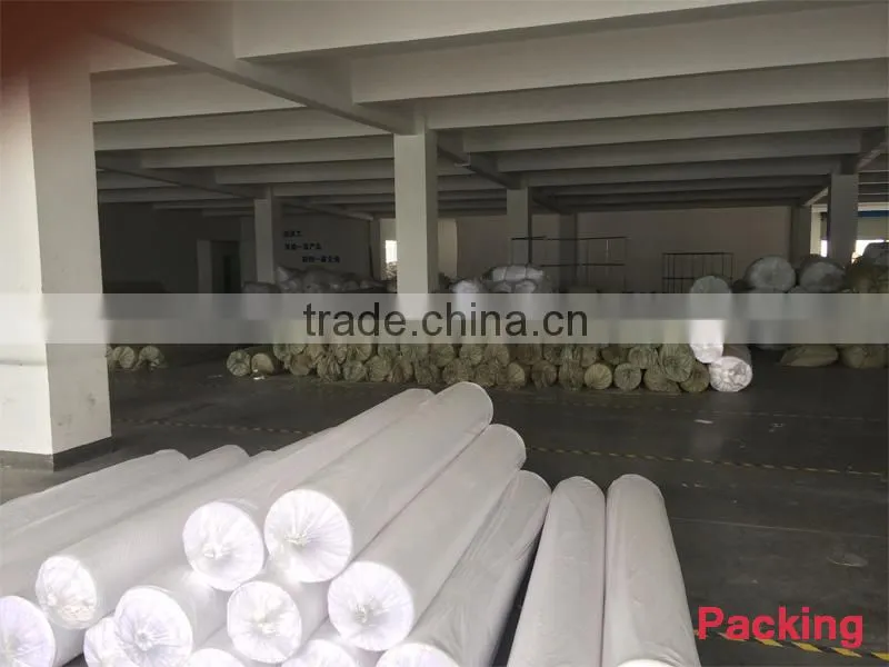 Waterproof White 90gsm poly knitted fabric