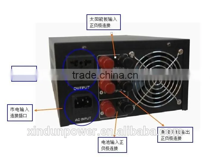 Xindun Power 500w low frequency portable solar power inverter & converters with built-in controller