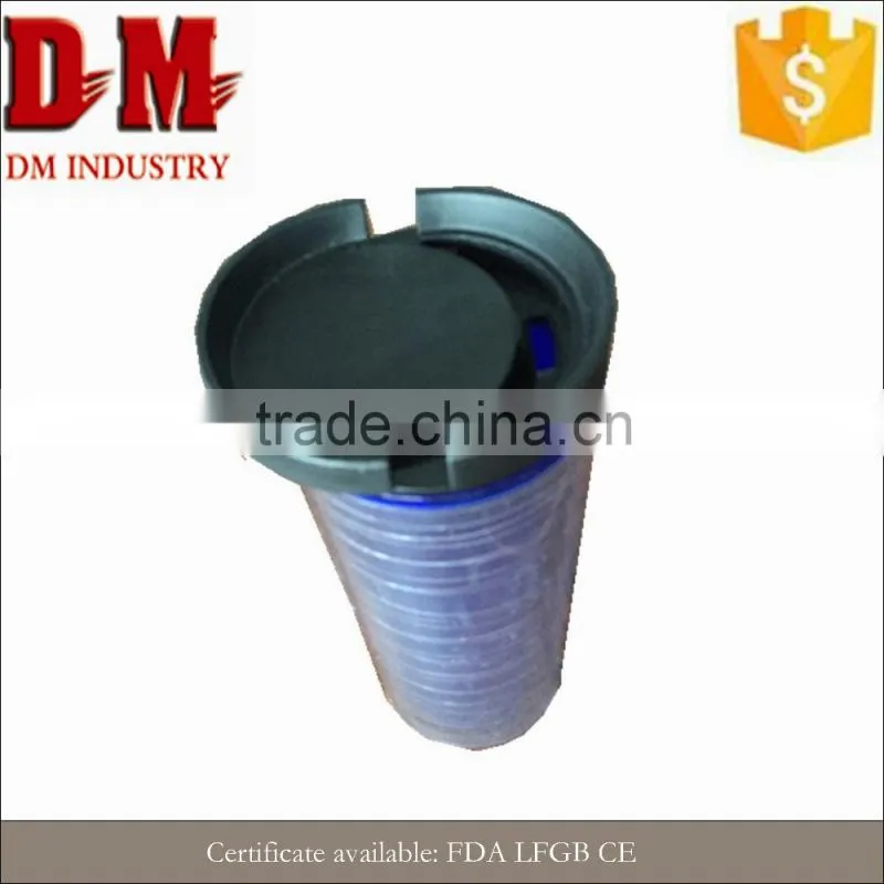 Popular china 450ml double wall plastic coffee cup with lid