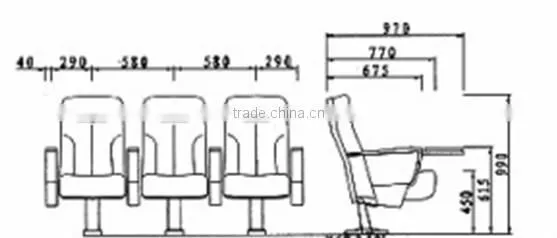 China professional factory product lecture room chair