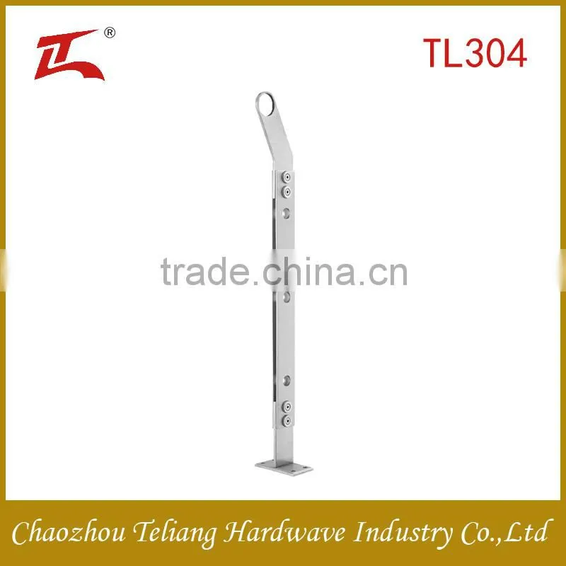 Newly single outdoor aluminum glass balustrade/Stainless steel railing systems