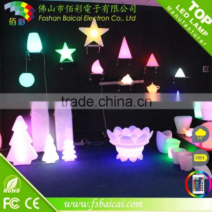 Outdoor plastic led furniture /outdoor furniture light