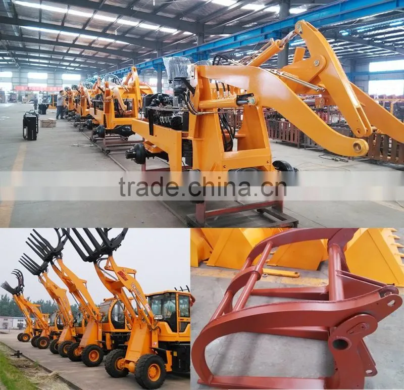 Made in China Skid Front End Loader Grapple Grass