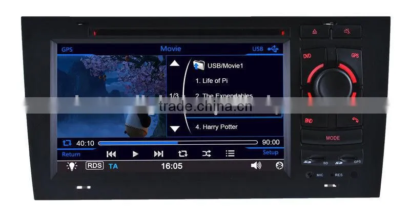 For audi a6 car dvd gps navigation system