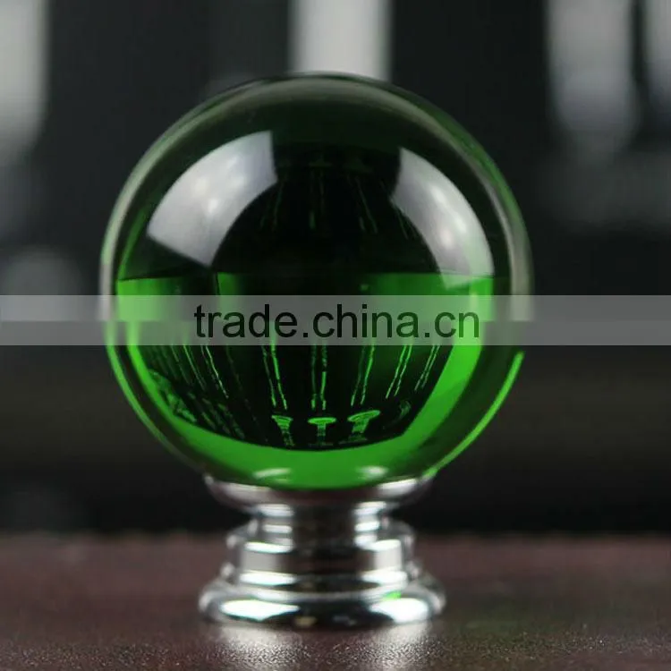 factory direct sales crystal glass fancy furniture door knob Wardrobe Knob