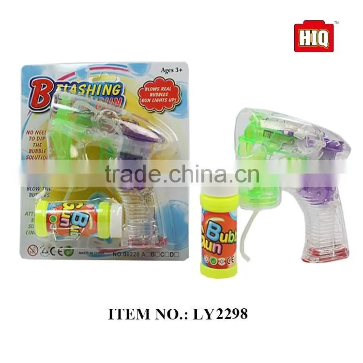 Transparent Automatic Bubble Gun With Music and Light, soap gun for children play