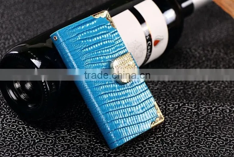 High Quality Snakeskin Pattern Flip Wallet Leather Case For Apple iPhone5 5S