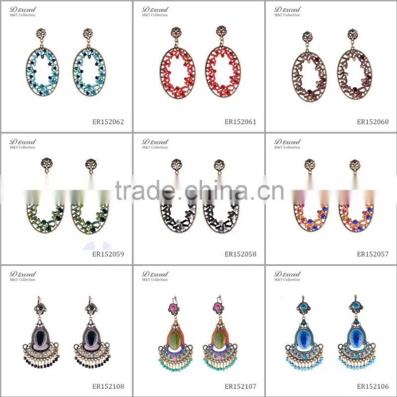 2016 Hot New Designs Vintage Jewellery Earrings Bohemian Style Snake Gold Plating Drop Earrings