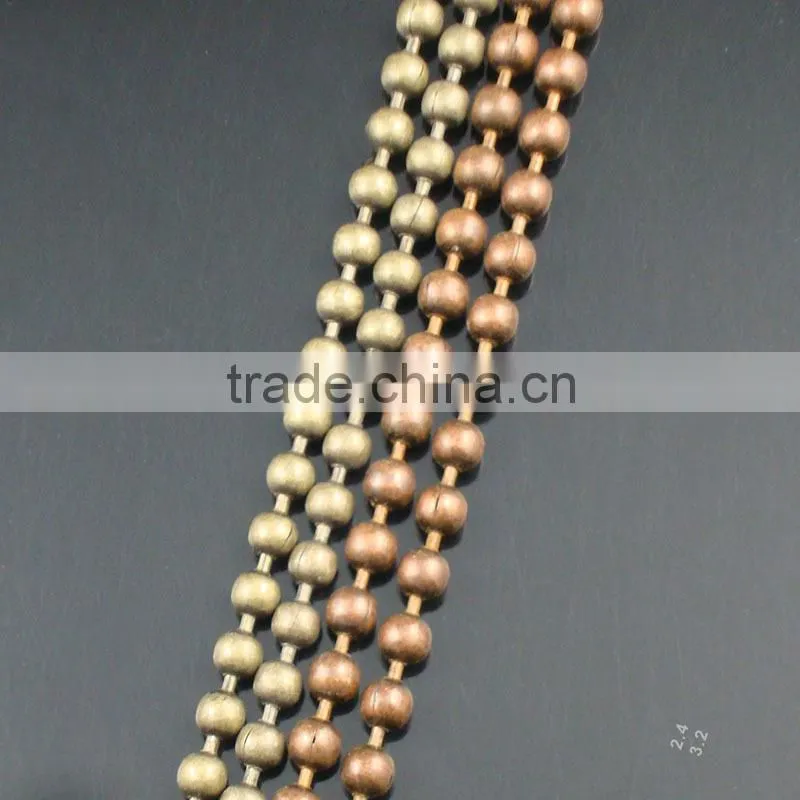 nickel plated ball chain for garments decoration