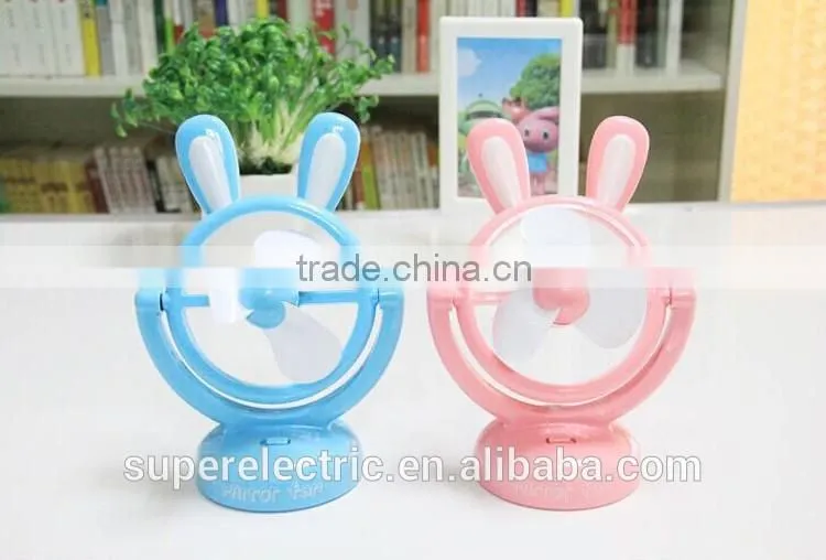 High quality cute design cartoon usb fan wholesale cheap portable plastic mini usb fan