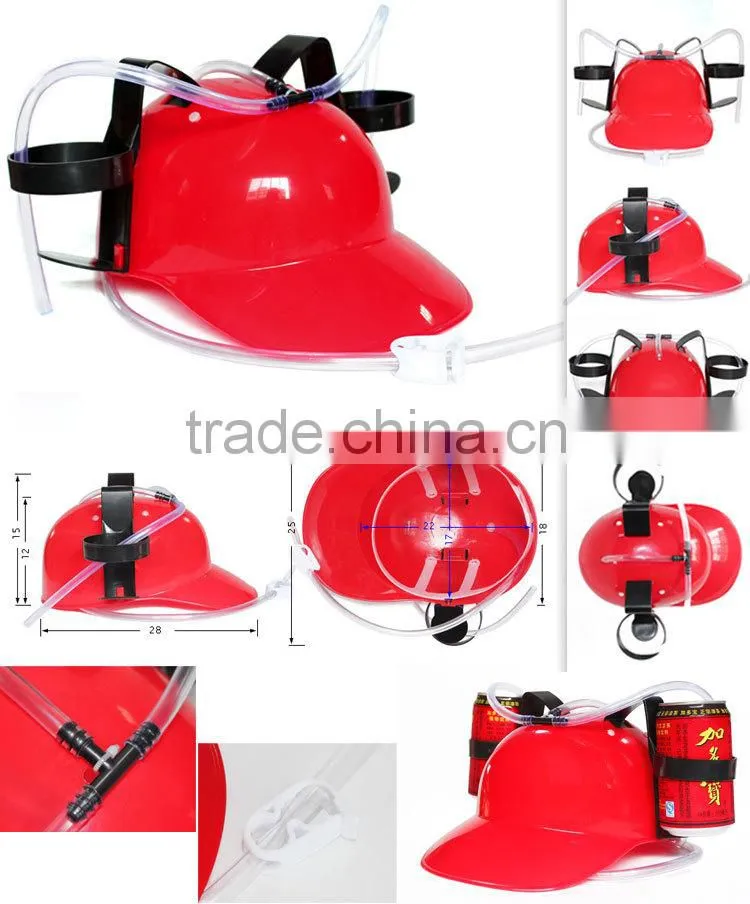 Unisex Plastic Soda Bottle Cap Beer Bottle Helmet with Different Design & with Adjustable Internal Strap for Party or Fun Time