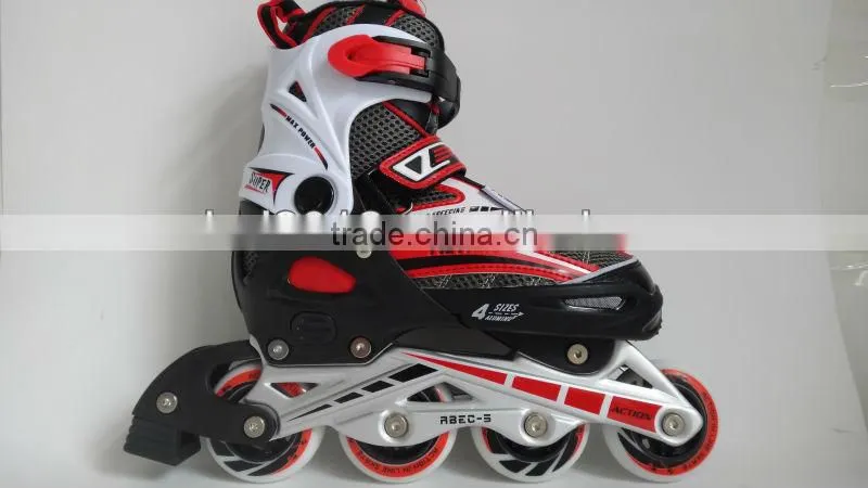 ADULT 4 WHEEL INLINE SKATE PROFESSIONAL ALUMINIUM FRAME ROLLER SKATES FOR ENTERAINMENT OUTDOOR SPORTS FLASHING ROLLER