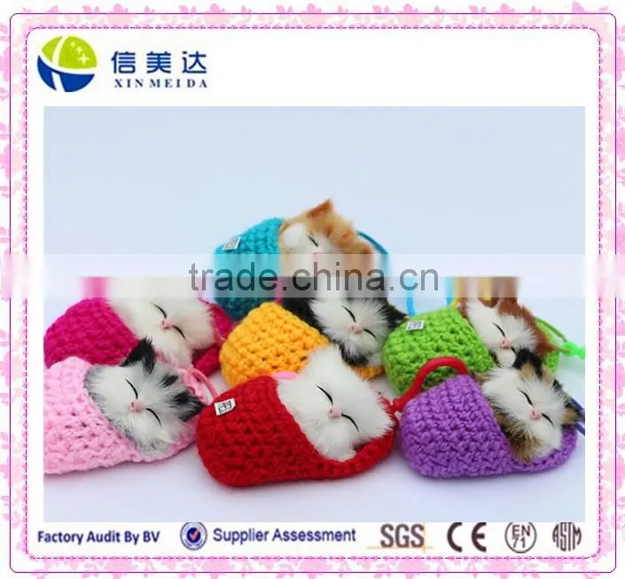 The simulation little cat plush toys/keychain plush toy/toy slipper