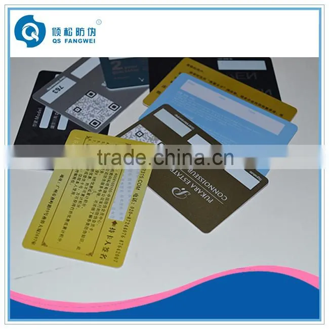 PVC plastic membership card printing