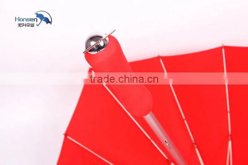 Red Custom Shape Wedding Heart Shape Umbrella