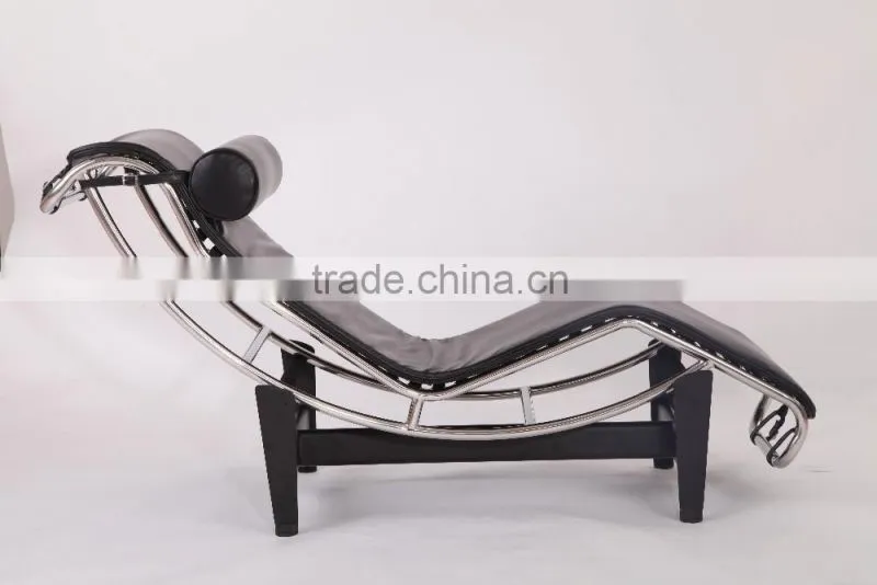 Replica designer furniture China manufacturer living room LC4 leather chaise lounge chairs