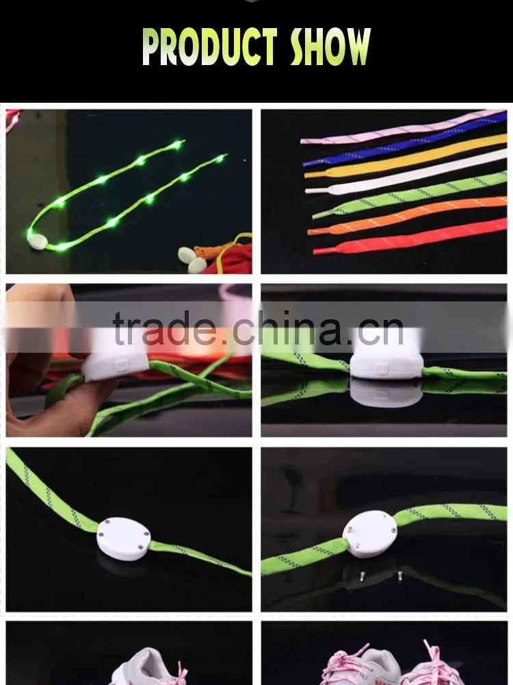 LED Flashing shoelace, LED light shoe lace for night party